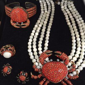 Heidi Daus Necklace set Queen Crabby
